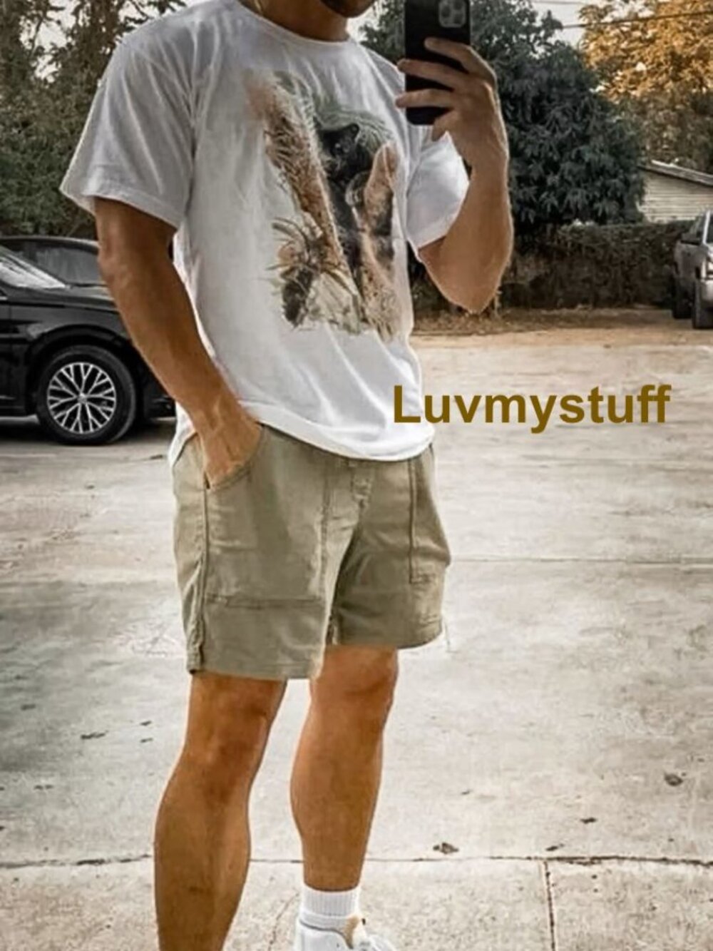 DEAL 4 PAIRS!!!🎉🎉🎉Men's Khaki Cargo Shorts Deal for 4 Pairs